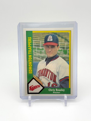 1990 CMC Pacific League - Chris Beasley #4 - Edmonton Trappers AAA Angels