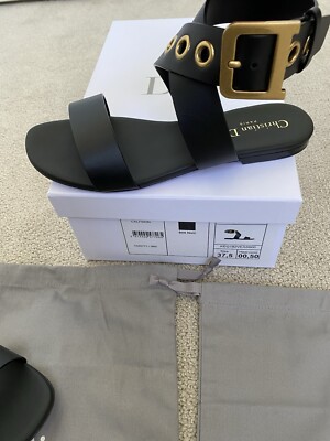 Dior D-Dior Ankle Sandals EU 37.5 Black shoes MAKE AN OFFER!!$