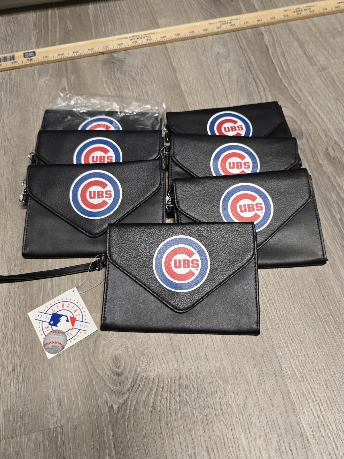 Chicago Cubs Concept One MLB Genuine Merchandise Wallet/Wristlet Clutch Lot of 7