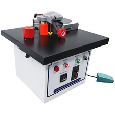 110V Multi-function Automatic Edge Banding Machine Curved/Straight Edge Sealing