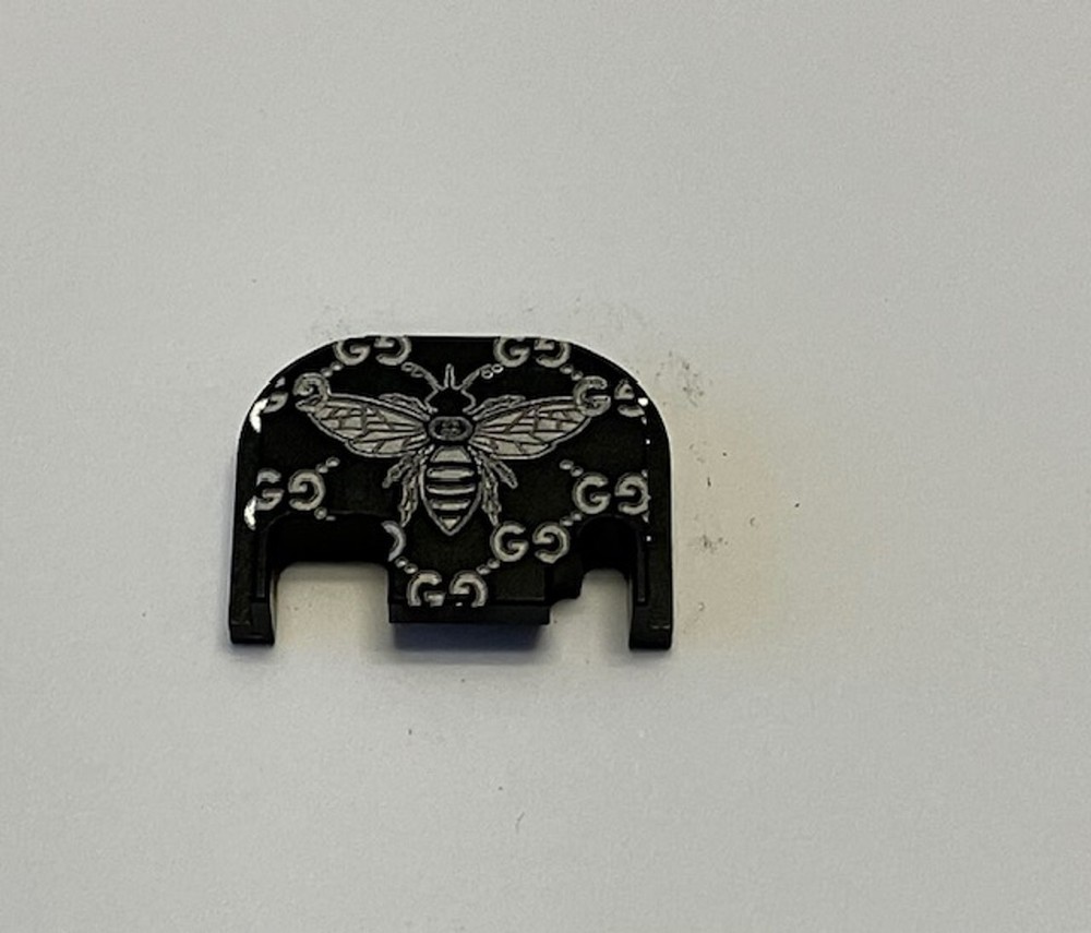 GUCCI BEE Glock Gen 1-3  Billet Backplate Slide Plate 17 19 26 27 (( GEN 3 ONLY)