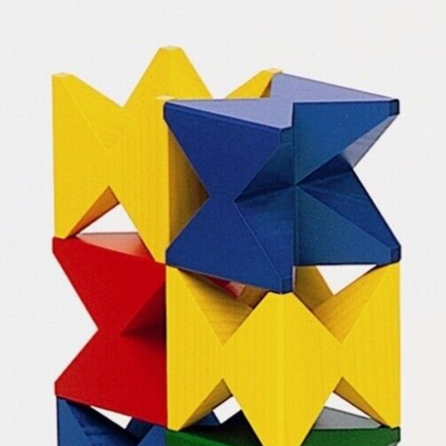 NAEF SPIEL W7.8xD7.8xH1.9in Maple Wood Kids Kids Building Blocks