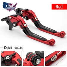 For Yamaha R6S CANADA VERSION 2007-2008 2009 CNC Red Folding Brake Clutch Levers