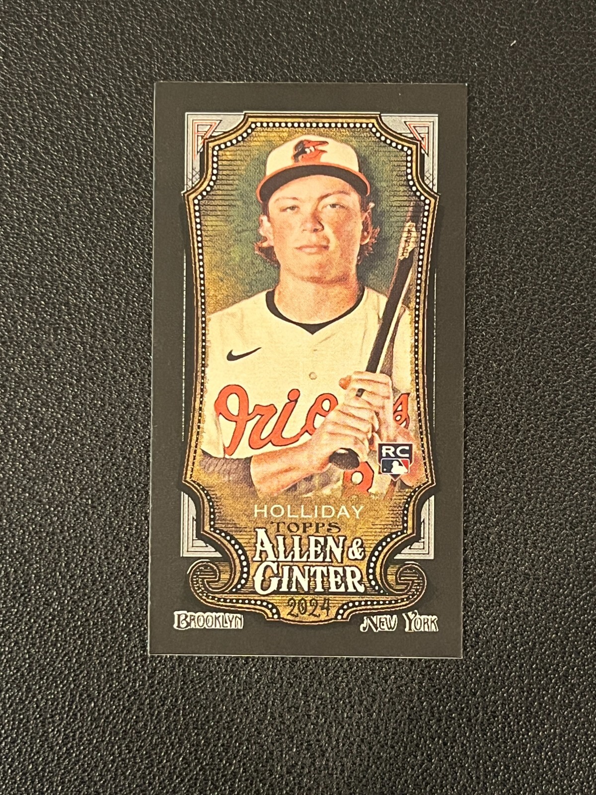 Jackson Holliday 2024 Topps Allen & Ginter Rookie Black Mini Orioles 277