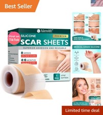Ultra-Thin Silicone Scar Sheets 1.5M - Minimize Scarring from Surgery  Injuries