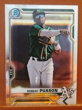 2021 Bowman Chrome Prospects #218 Robert Puason ATHLETICS 