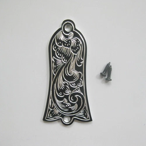 Handmade upward growth leaf aluminum truss rod cover fit Gibson guitars gib-AB35