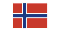 4" us military norway flag bumper sticker decal usa made