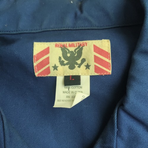 Regal Military Combat Force Shirt Large Blue S/S Patches Badges Medals EUC - Picture 3 of 5