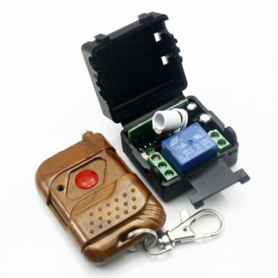US DC 12v 10A relay 1CH wireless RF Remote Control Switch Transmitter+ Receiver