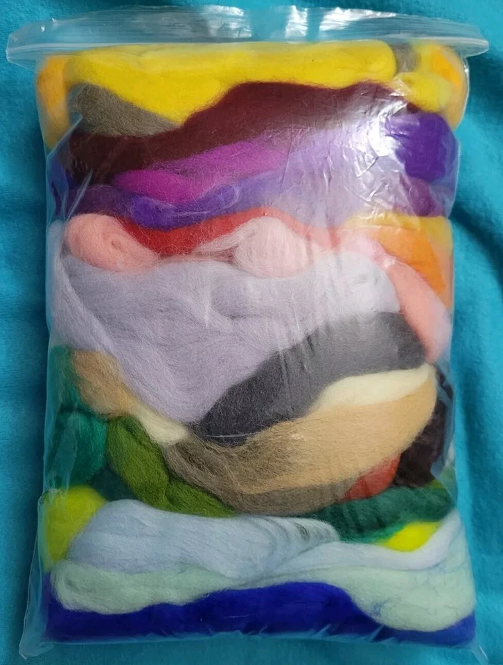 Wool Roving 8 Ozs. Sample Kit: Spinning-Needle Felting-Textile Arts-Yarn Making - Image 3 of 4