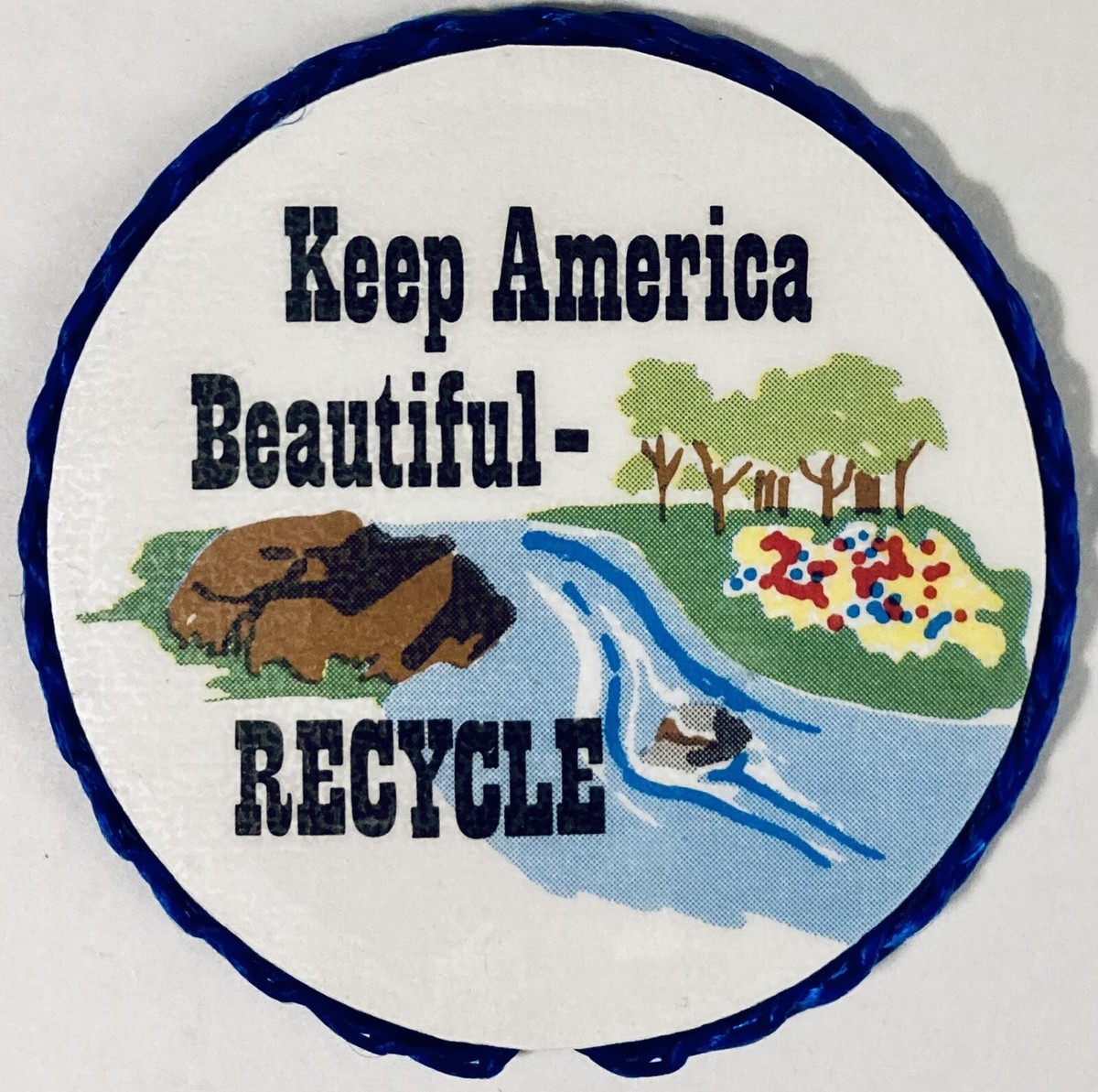 Keep America Beautiful -RECYCLE, Vintage Handmade Magnet | eBay