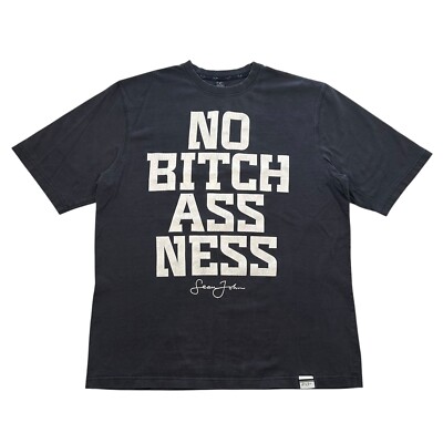 Vintage y2k Crazy Sean John Diddy Rap Tee Shirt Size XL ''No B*tch Ass Ness'' NYC