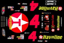 4 Juan Pablo Montoya Havoline Dodge 1/64th HO Scale Slot Car Decals