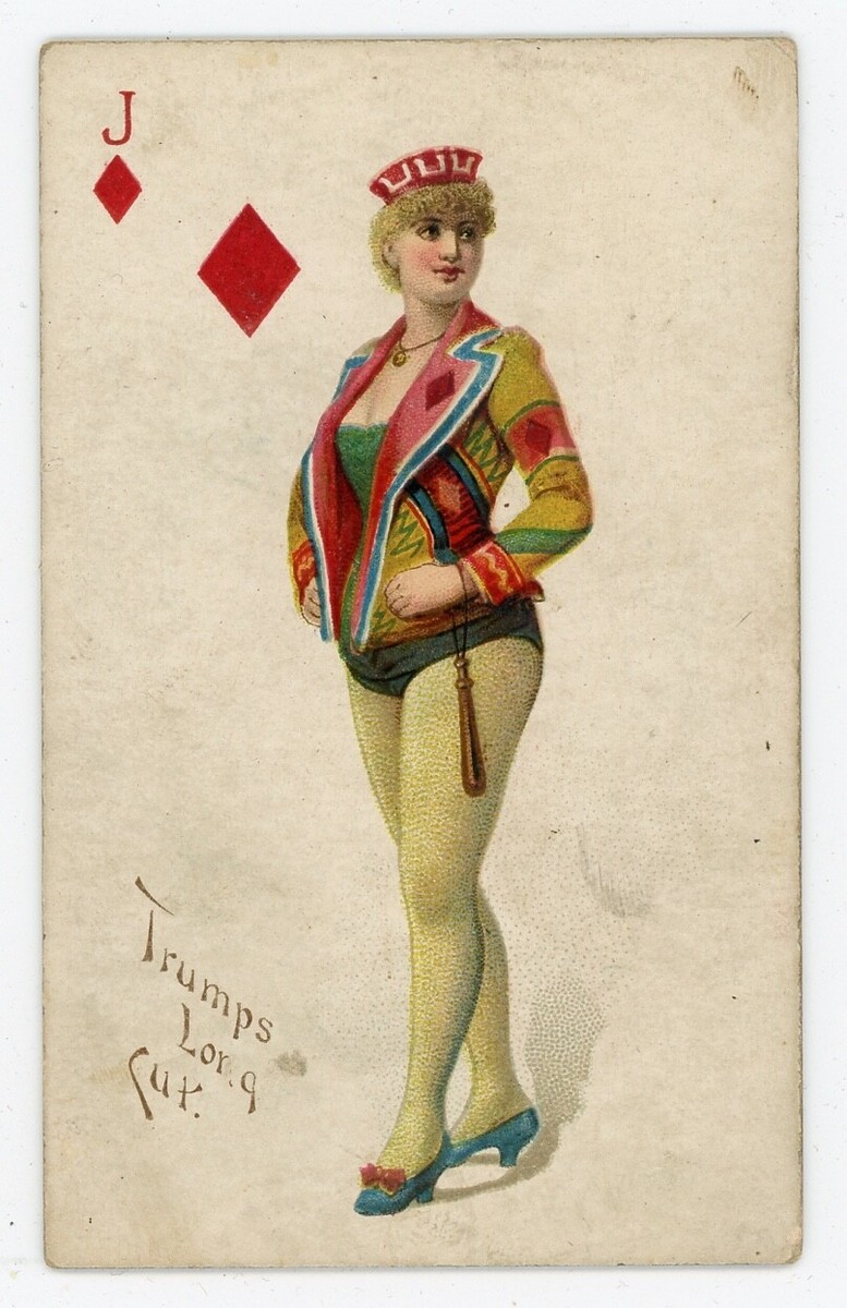 N457 Trump's Long Cut Tobacco Playing Cards JACK OF DIAMONDS