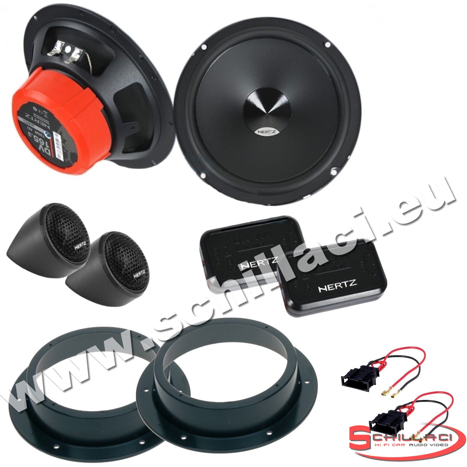 KIT ALTOPARLANTI CASSE VW TIGUAN  ANTERIORI HERTZ  DSK 165.3 160W