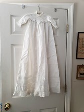Antique Long Baby Gown. 1900s. Darling Size 3-6-9 mo.