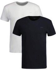 Image of Gant 2-Pack Crew-Neck Men's T-Shirts, Black/White