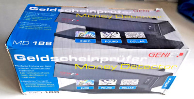 Electronic Money Detector MD 188 Tragbarer Falschgelddetektor Neu