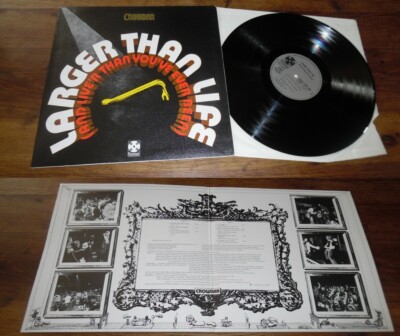 CROWBAR - Larger Than Life LP ORG French Press Paramount Blues Rock 72' NM