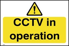 CCTV in Operation Sign or Sticker - All Material & Size options available. (S44)