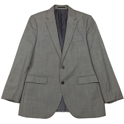 Hugo Boss-Selection Herren Jacke Blazer US-40R EU-50 Wolle Segal-State Hundezahn