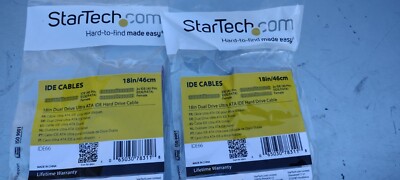 StarTech 18in Dual Drive Ultra ATA IDE Hard Drive Cable(2ct)