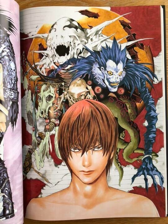 Takeshi Obata DEATH NOTE Art Book blanc et noir Hikaru no Go JAPANESE USED