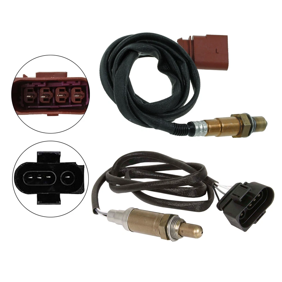 Sensor de oxígeno O2 aguas arriba y aguas abajo 2 piezas para Volkswagen Passat 2000 2001 1,8 L Foto 3 de 4