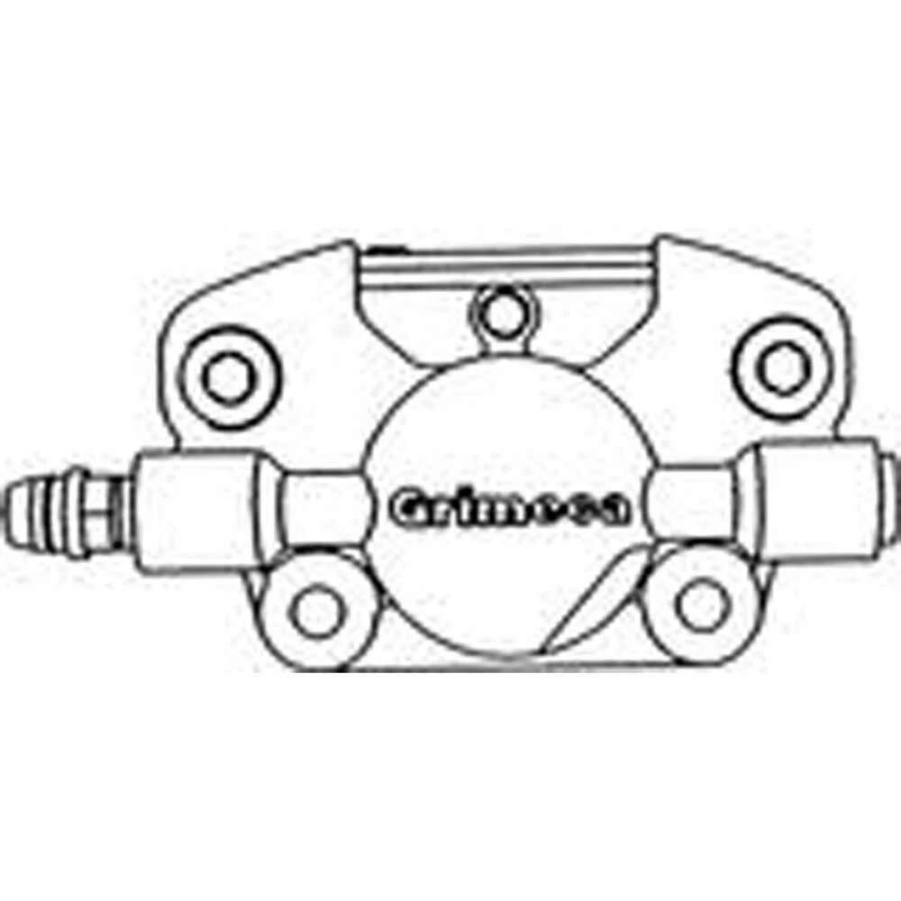 GRIMECA Bremszange hinten Aprilia silber 3625133738(PI058B 