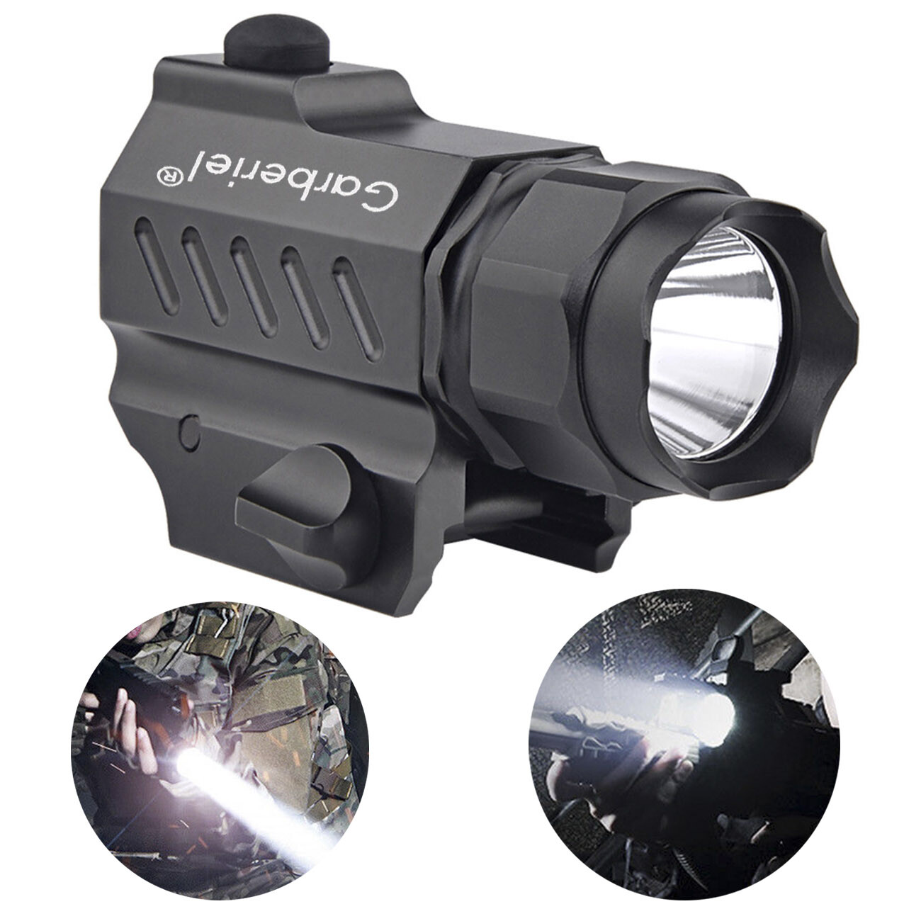 90000lm Tactical Pistol Light 20nm Picatinny Rail Mounted LED Gun ...