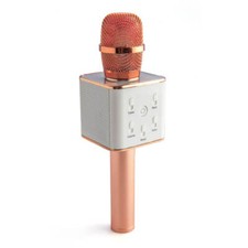 High Quality Brand New Portable Rose Gold Wireless Karaoke Microphone Ideal Gift