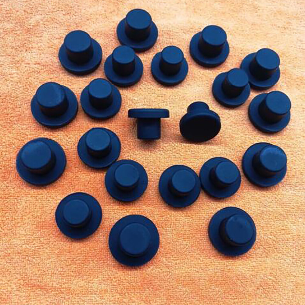 Black Silicone Rubber Blanking End Caps Tube Pipe Inserts Plug Bung 15.5~201.5mm