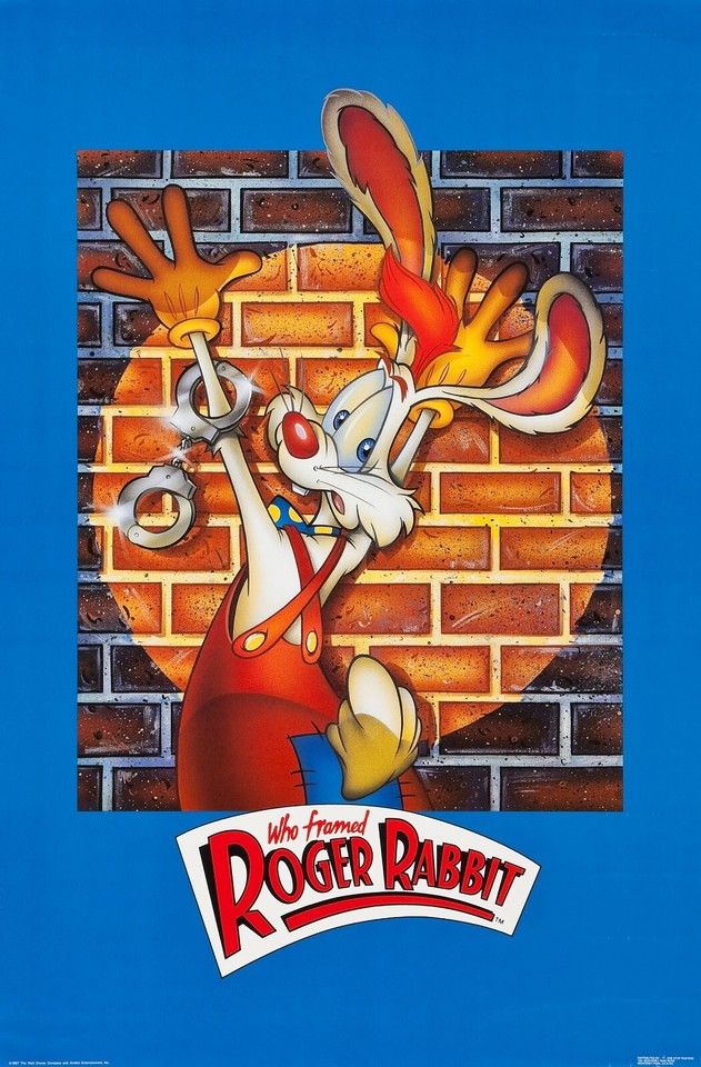 1988 Who Framed Roger Rabbit Movie Poster 11X17 Bob Hoskins Christopher ...