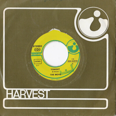 The Move -Tonight / Don't Mess Me Up- 7'' 45 Harvest  (1C 006-04 819)