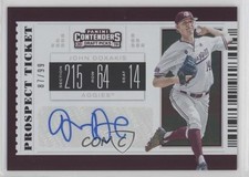 2019 Panini Contenders Draft Picks Prospect Ticket /99 John Doxakis #38 Auto 6fs