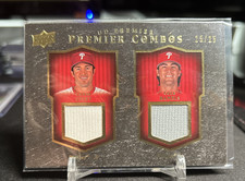 2008 UD PREMIER - PREMIER COMBOS CHASE UTLEY COLE HAMELS JERSEY RELIC GOLD 25/25