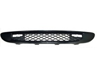 Gitter Grill Vorne Mitte FÜR Smart Fortwo 2007-2012 Schwarz M/Schwarzem Rahmen