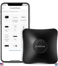 Smart Home Hub IR/RF Blaster for TV, AC, Curtains, & Google Assistant