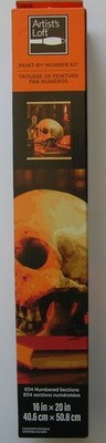 Artist's Loft Paint-By-Number Halloween SKULL  16'' X 20''  NIB