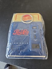 Banque de pièces Pepsi Ice Cold 1998 de collection bleu jaune rouge soda
