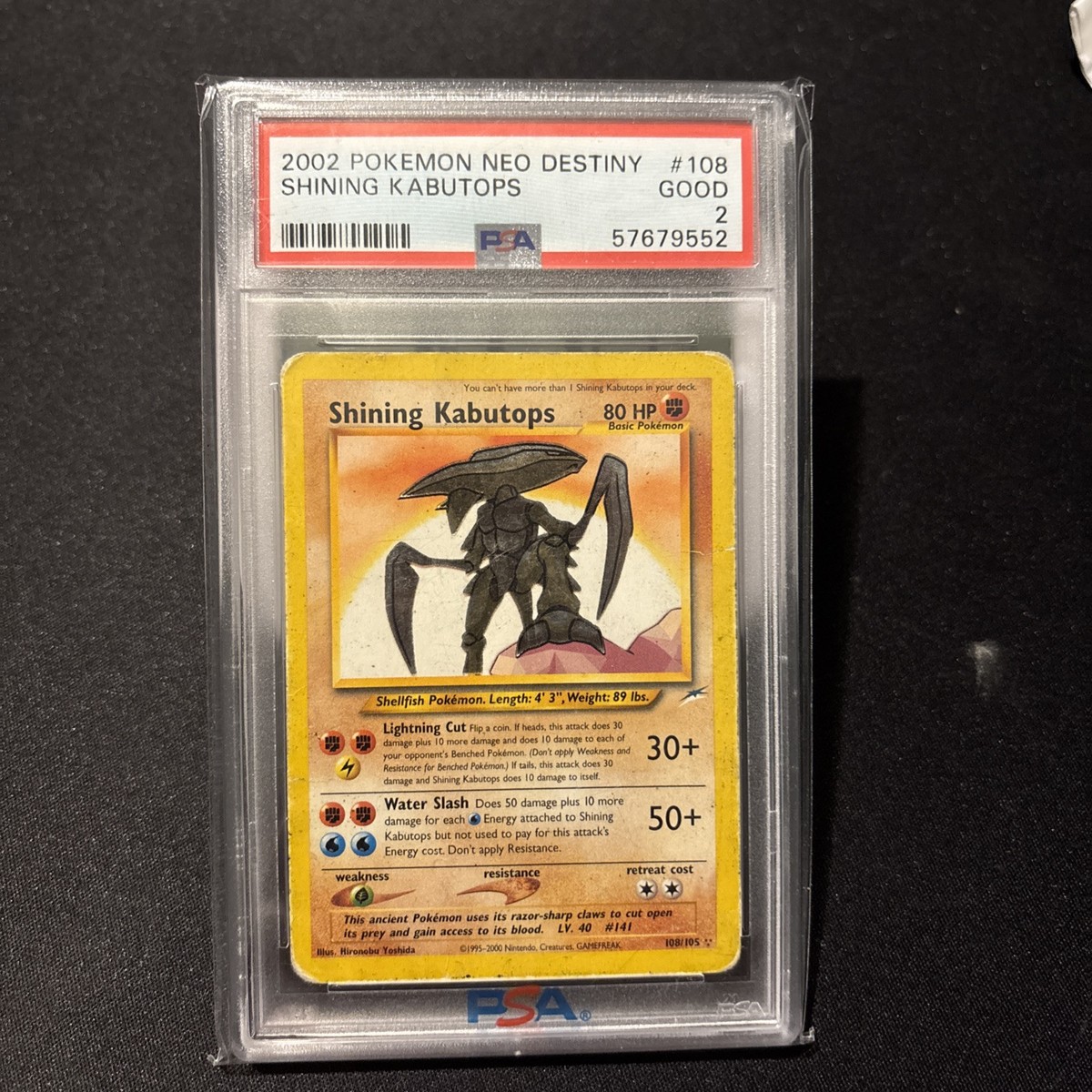 Buy Shining Kabutops 108/105 Neo Destiny Holo online | eBay