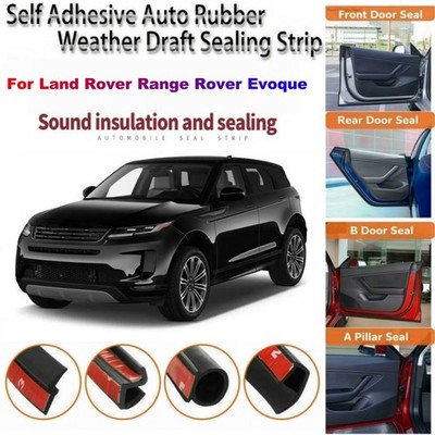 Door Rubber Seal Strip Weather Trim Wind Noise Reduction For Range Rover Evoque