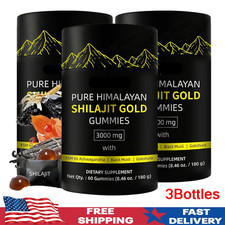 Himalayan Shilajit GOLD Gummies, Organic, Extremely Potent 3000 mg, Fulvic Acid