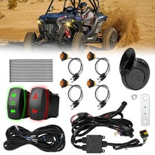 Pre-wired UTV Turn Signal Kit, Universal ATV Street Legal Kit with Horn/Hazar...