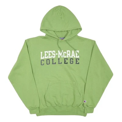CHAMPION Hoodie À Enfiler Vert Lees-McRae College Pour Homme Coton Mélangé L - Photo 1/4