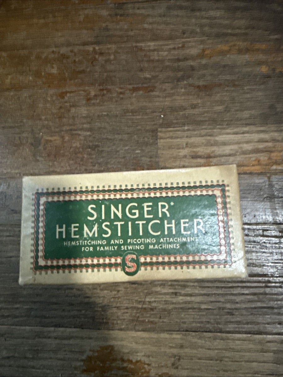 ミー子出品 Singer Hemstitching & Picoting Attachment 121387 w/ Box and