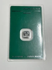 1g Argor-Heraeus Platinum Bar Sealed in Assay