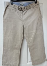 Tommy Hilfiger Khaki Pants with Belt Janie Fit Size 16