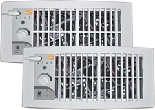 Suncourt Flush Fit Register Air Booster Fan HC500-W- White - (2 Pack) 4x10  Vent